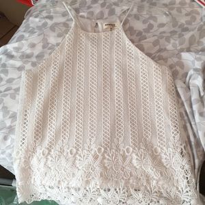 White Halter Top